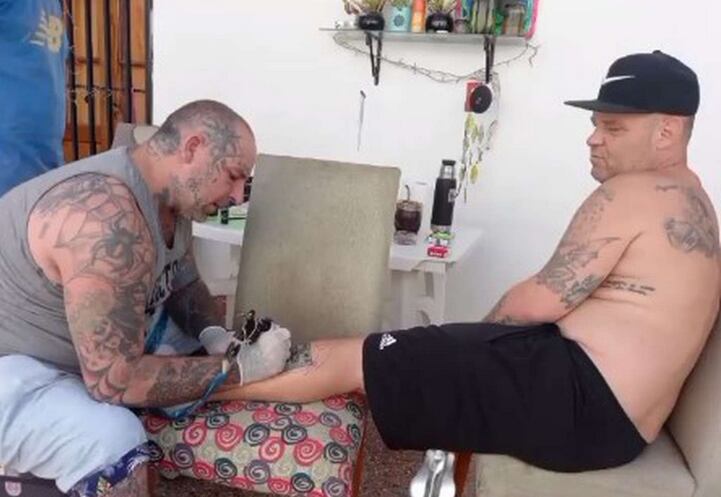 El Pepo se tatuó a Jesús