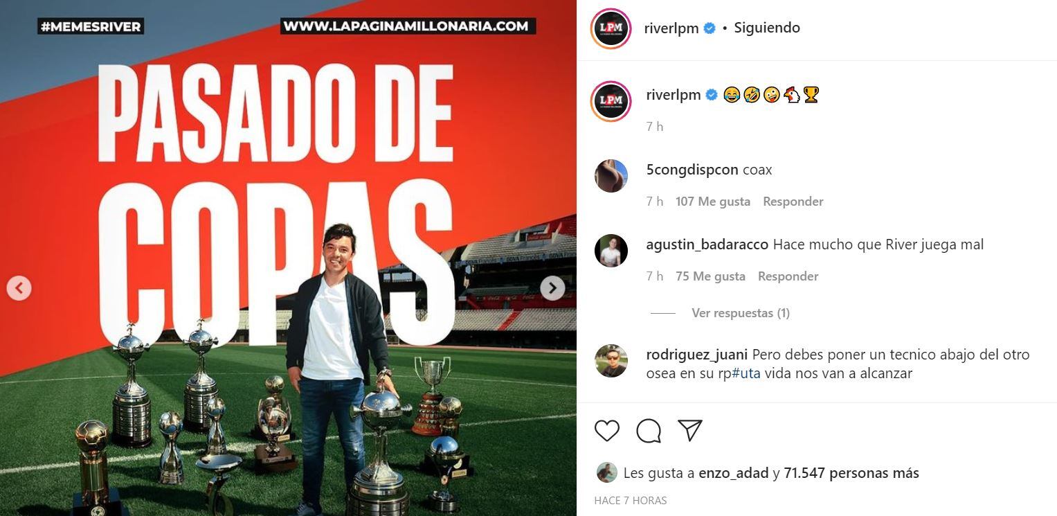 Los mejores memes de River campeón.