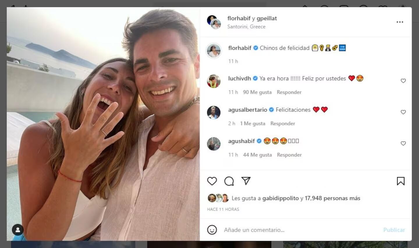 Gonzalo Peillat, cuando le pidió casamiento a su pareja