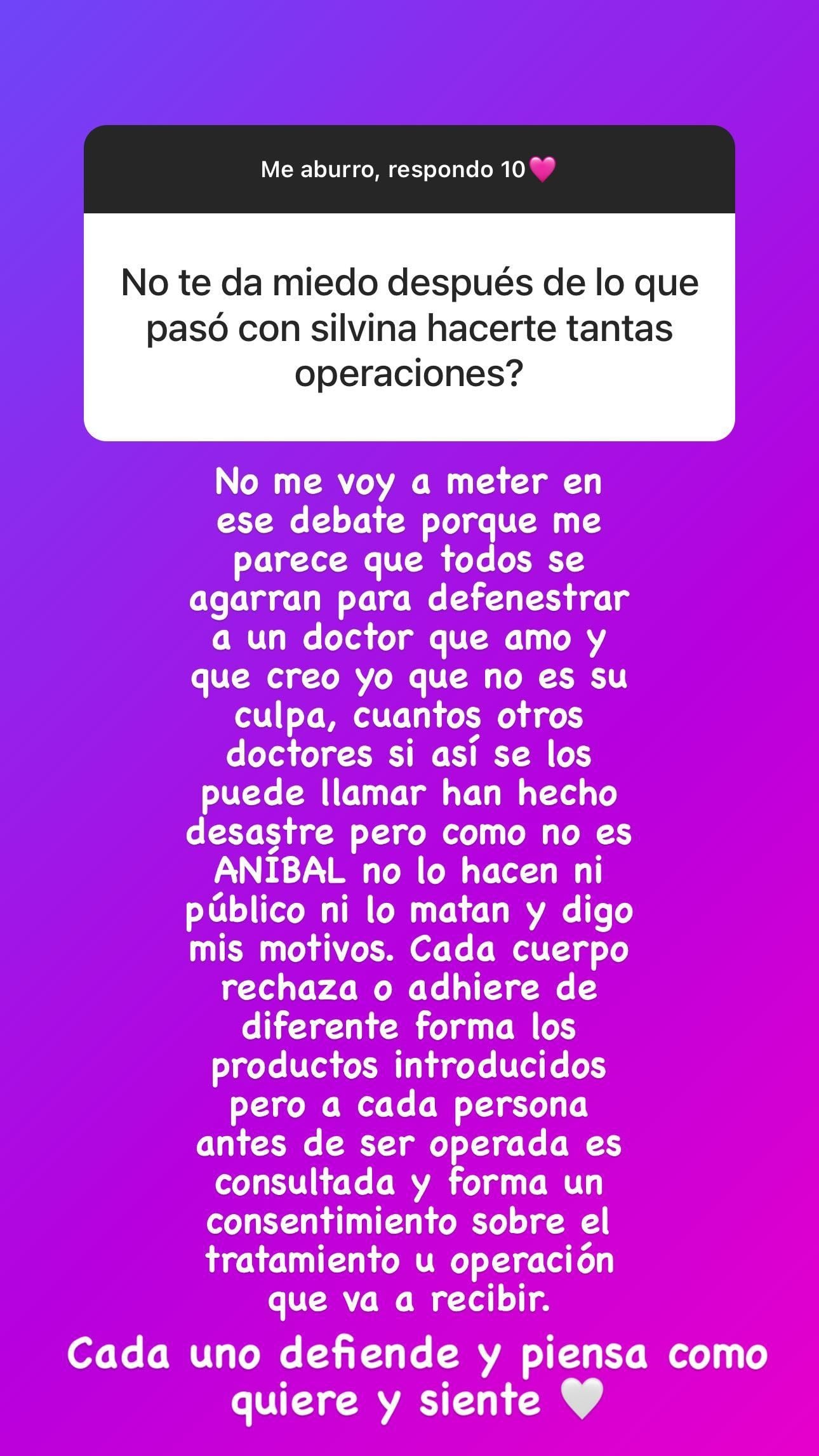 Morena Rial defendió a Lotocki en su cuenta de Instagram.