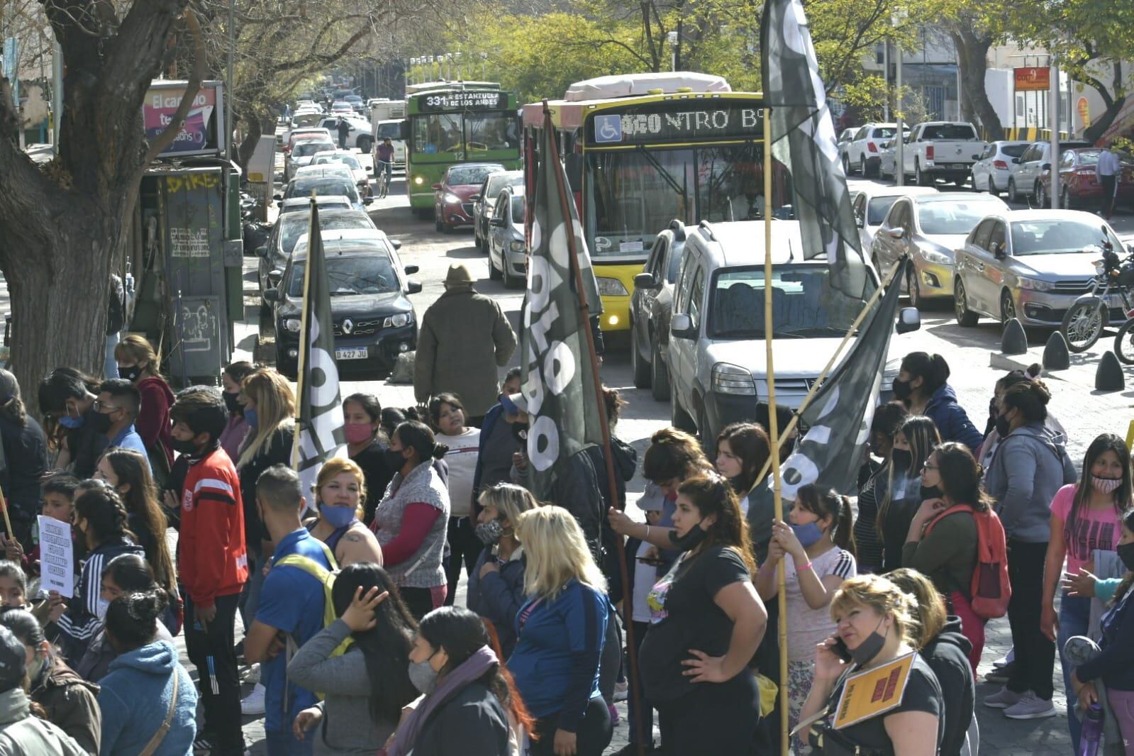 Manifestación Polo Obrero en Nudo Vial.