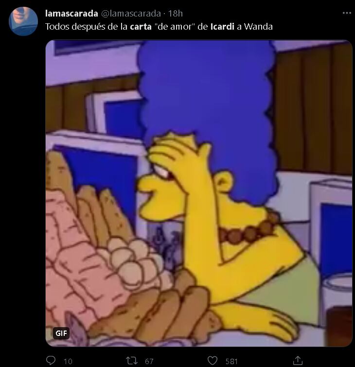 Los memes por la carta de Mauro Icardi a Wanda Nara.