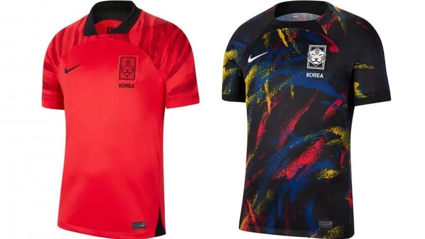 La camiseta de Corea del Sur /Gentileza TyC Sports