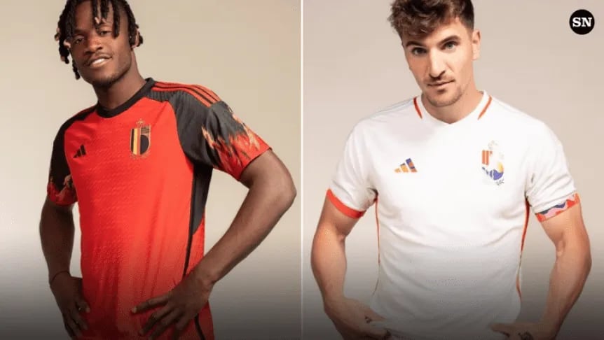 La camiseta de Bélgica /Gentileza TyC Sports