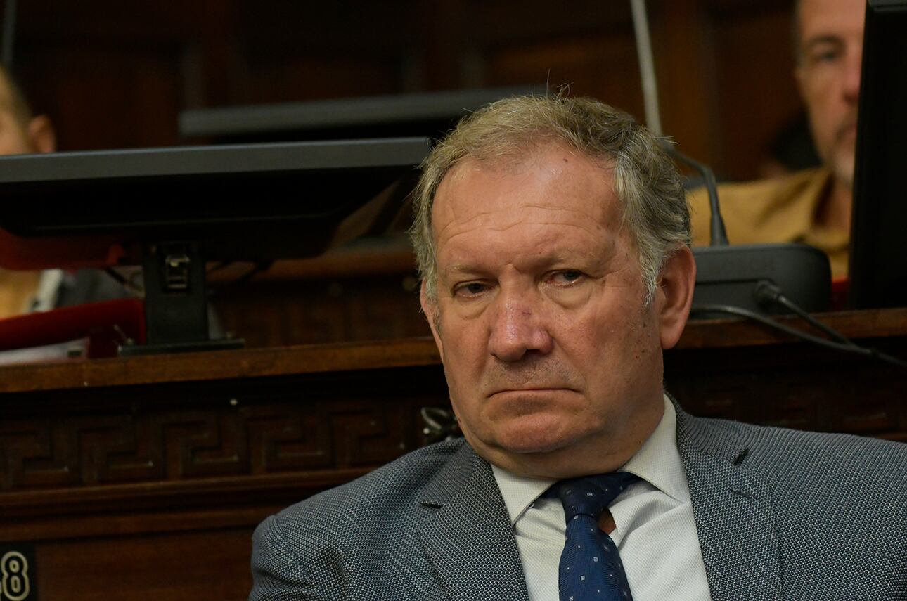 El senador Rolando Baldasso, de La Unión Mendocina, objetó el fideicomiso para unificar la Zona Franca con el Parque Logístico de Luján de Cuyo. Foto : Orlando Pelichotti