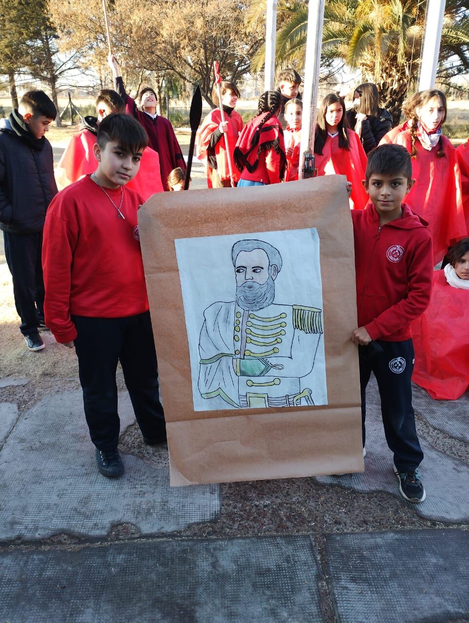 Pedro y Juan, alumnos de 6to grado del Centro Educativo Dios Padre (Los Corralitos, Guaymallén)