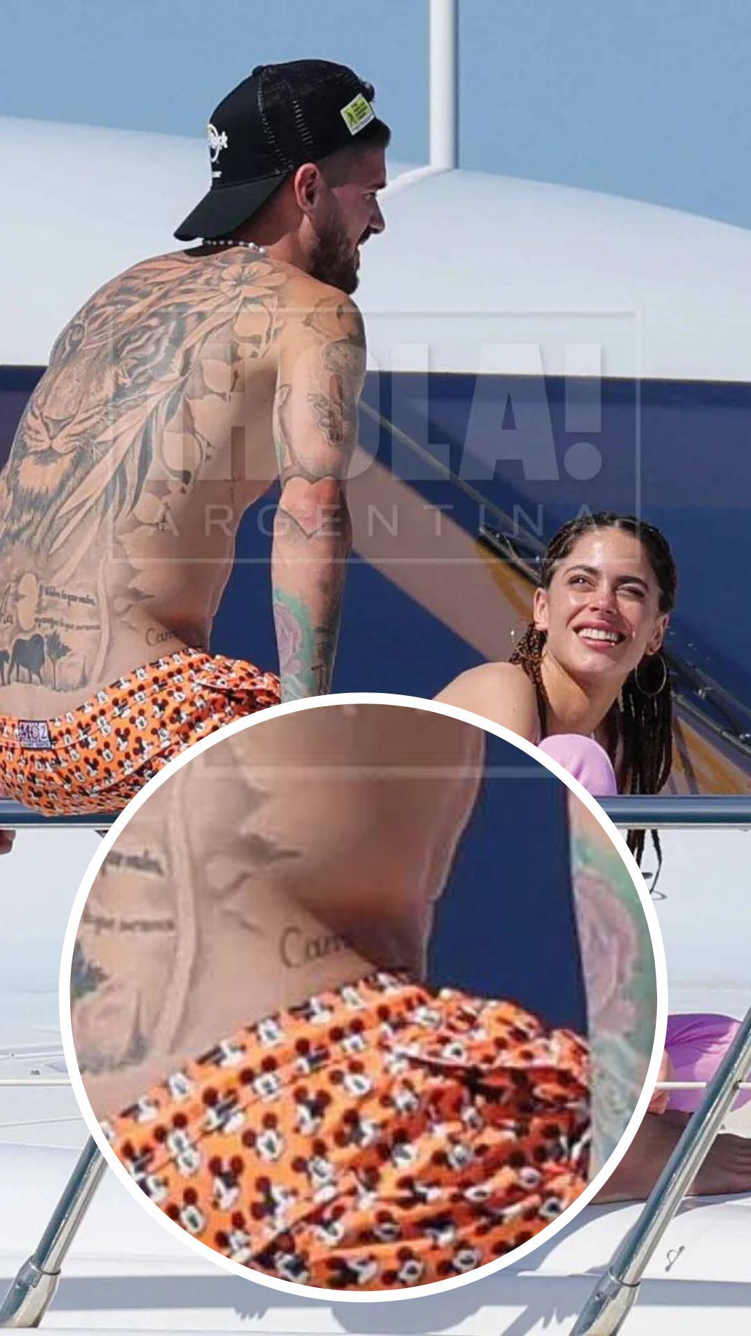 Rodrigo de Paul tiene tatuado el nombre de su ex.