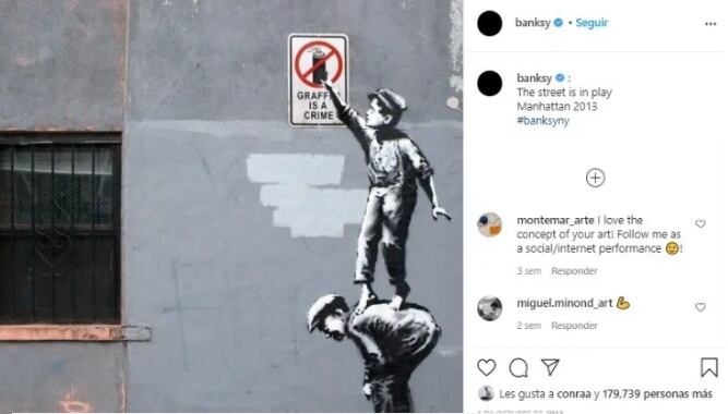 Una obra de Banksy