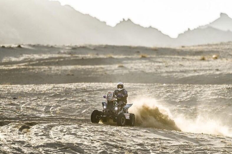 El argentino Pablo Copetti llegó segundo en la primera etapa del Dakar 2022 entre los Cuatriciclos. La victoria fue para Laisvydas Kancius.