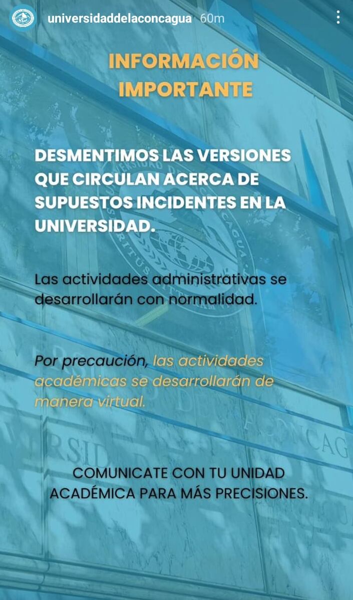 Comunicado Universidad del Aconcagua