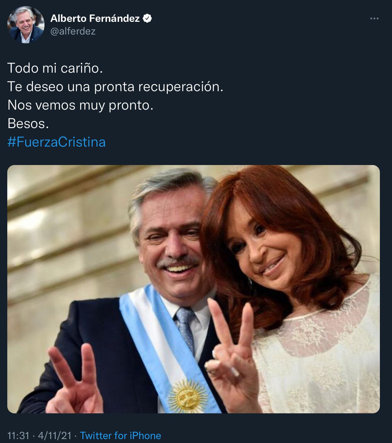 El mensaje del Presidente