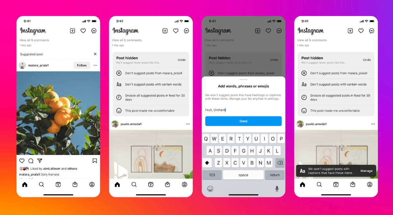 Instagram sumó nuevas funciones  - Gentileza Instagram