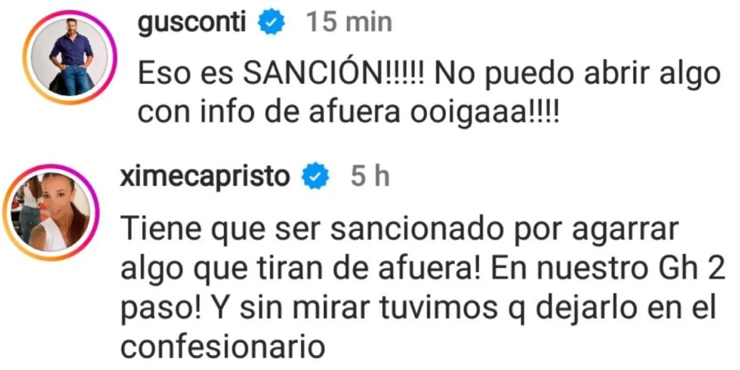 La opinión de Capristo y Conti sobre Thiago