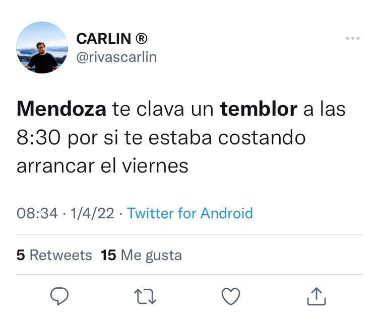 La reacción de los mendocinos ante el temblor.