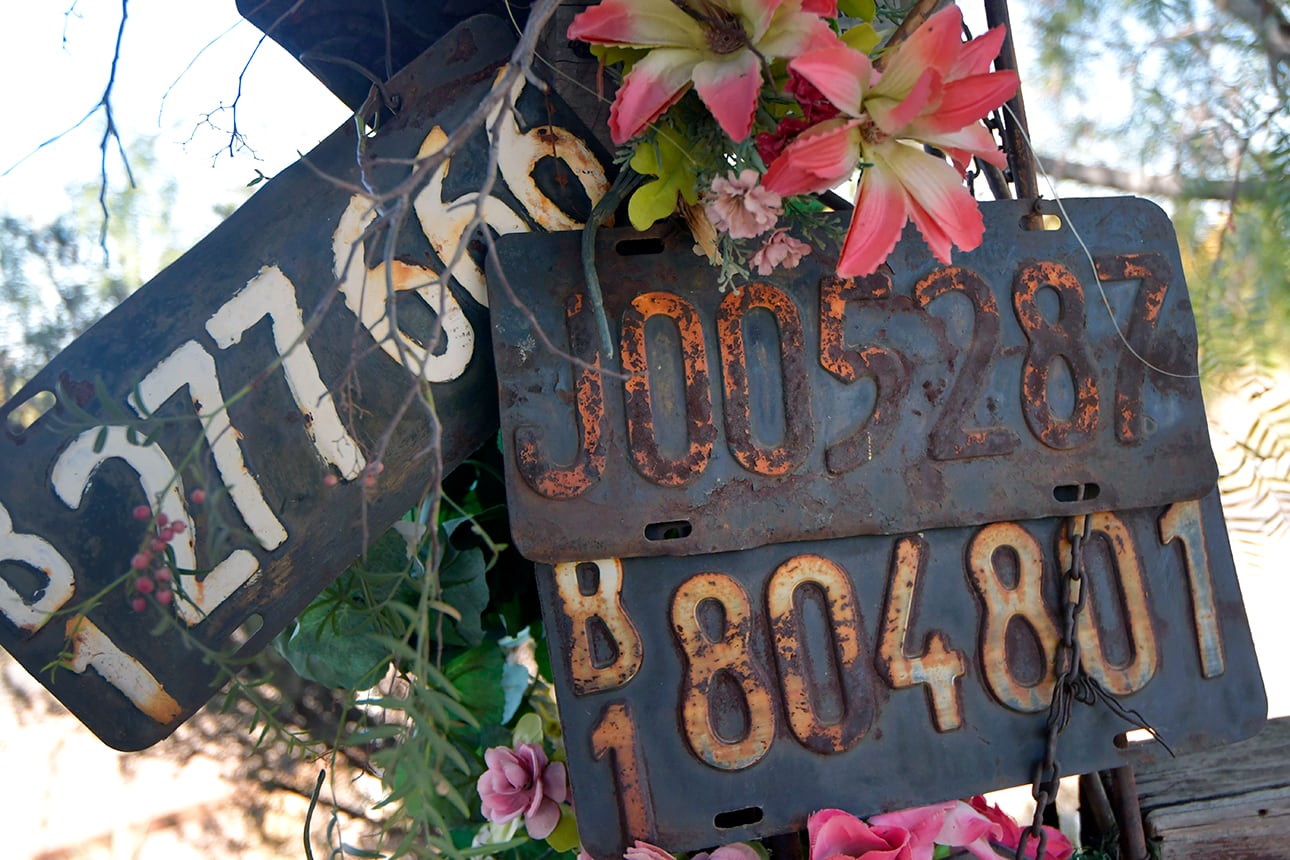 Altar de la Difunta Correa en ruta 82, Luján de Cuyo.
Foto: Orlando Pelichotti
