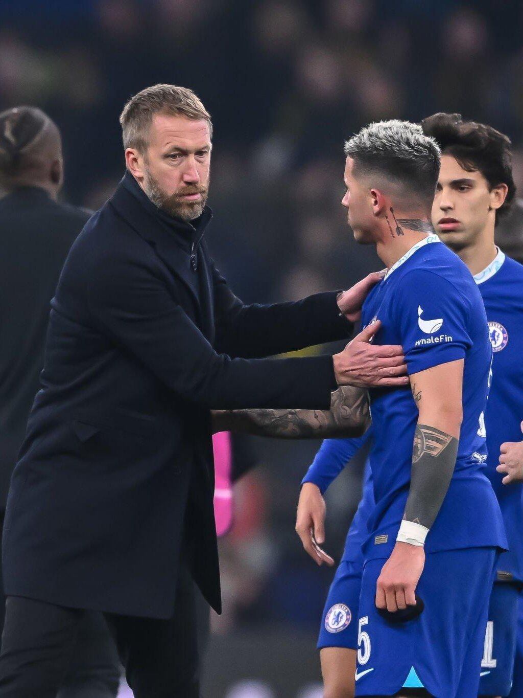 Graham Potter dirigió a Enzo Fernández en el Chelsea