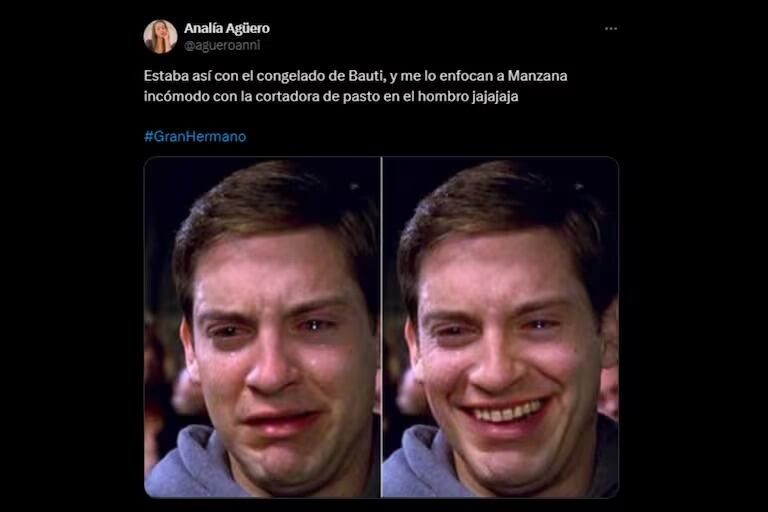 Los memes no tardaron tras la postura del concursante durante el congelado.