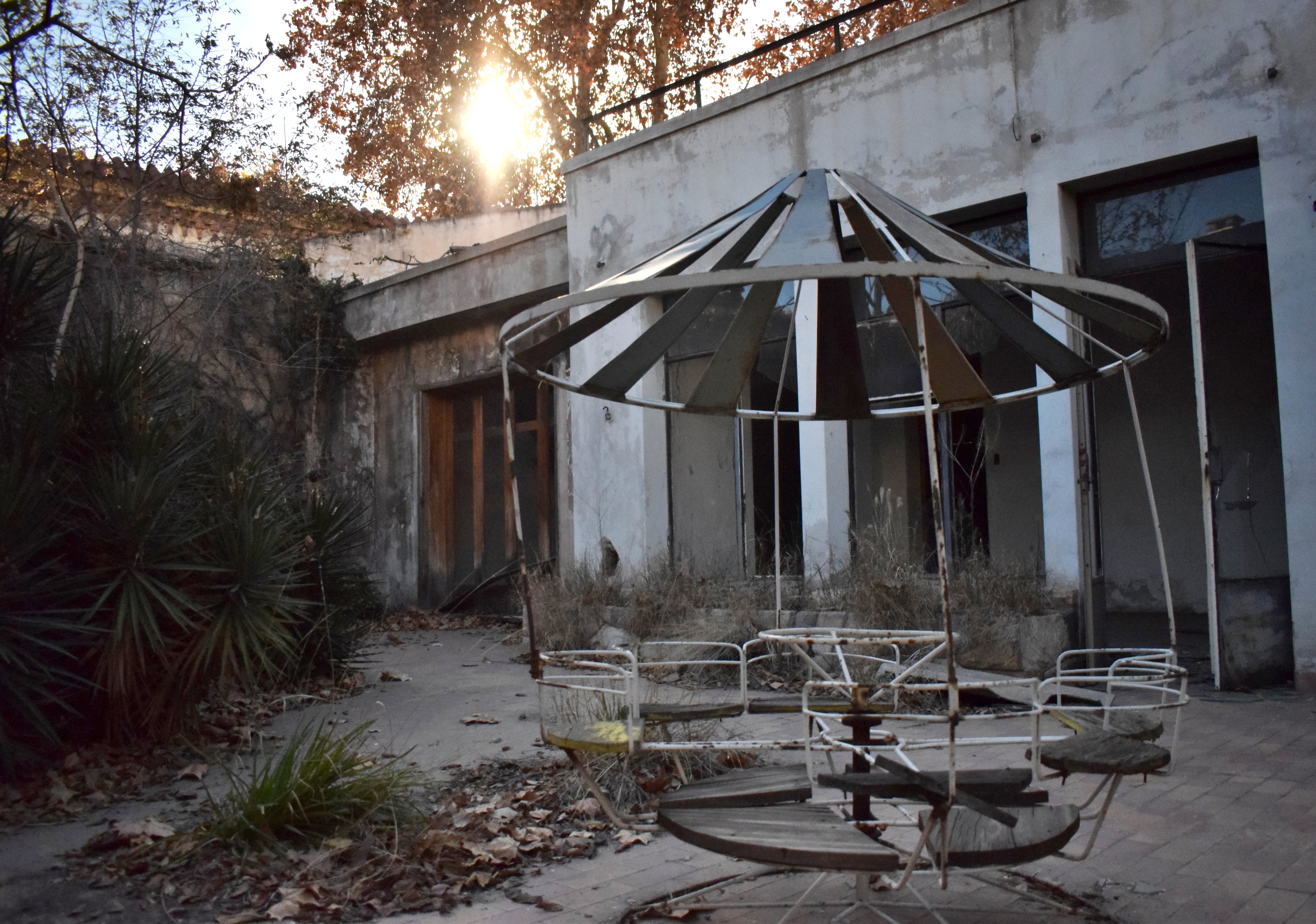 El patio de una casa en el interior de Arizu / Archivo
