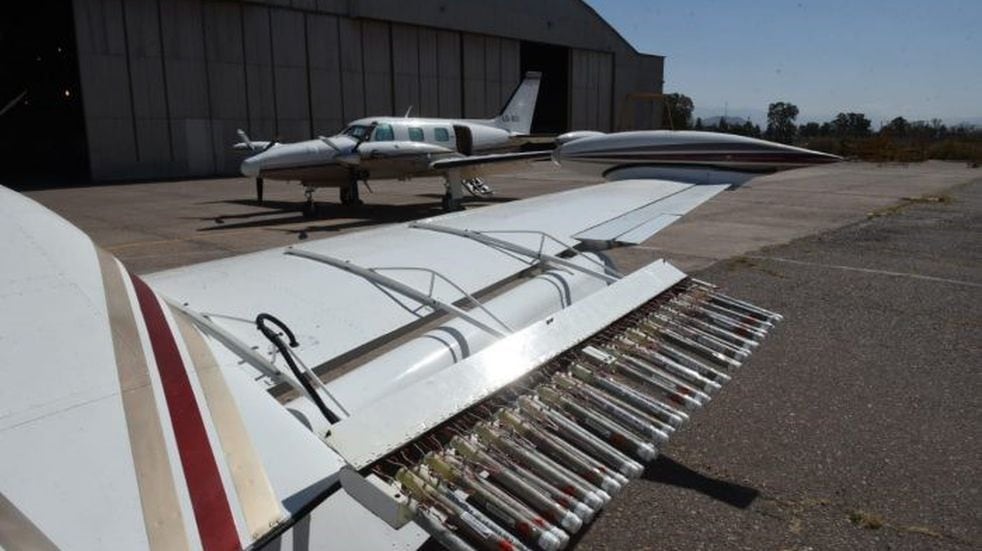 Los aviones de la lucha antigranizo  operaron durante 12 horas en el sur provincial.