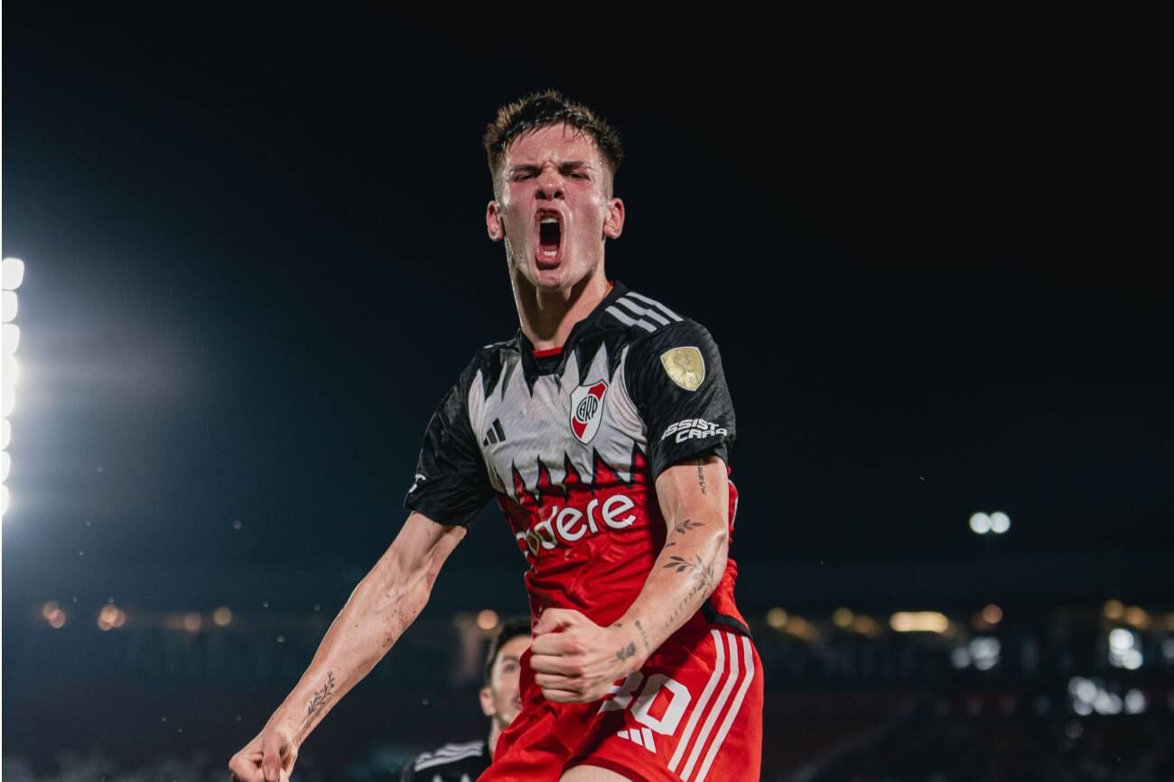 Franco Mastantuono y su gol en la Libertadores (River)