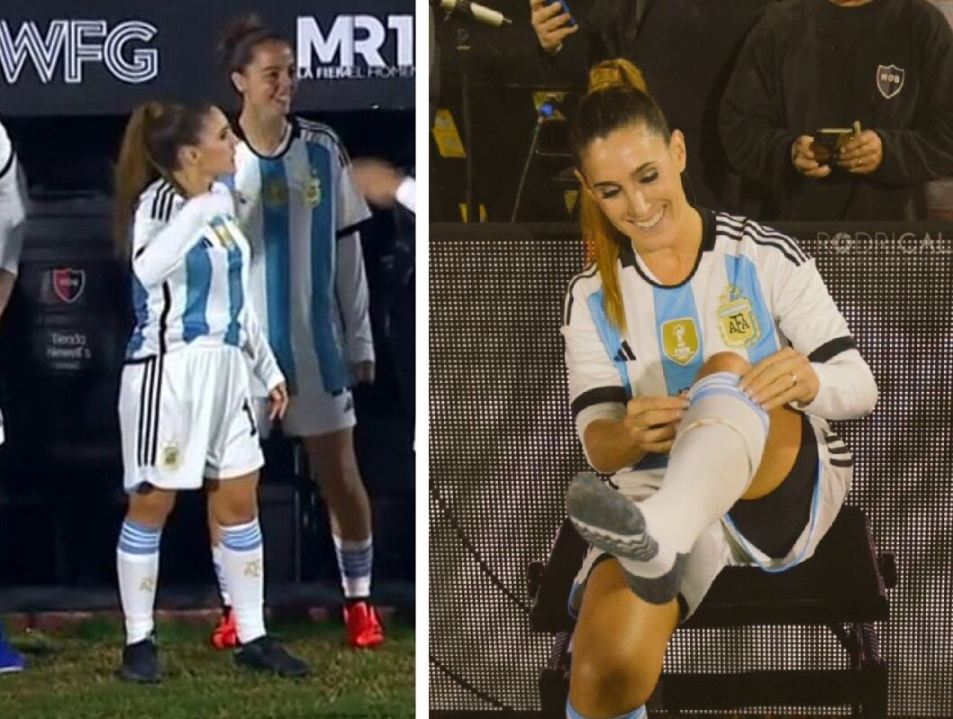 Soledad Pastorutti en el partido despedida de Maxi Rodríguez (Instagram)