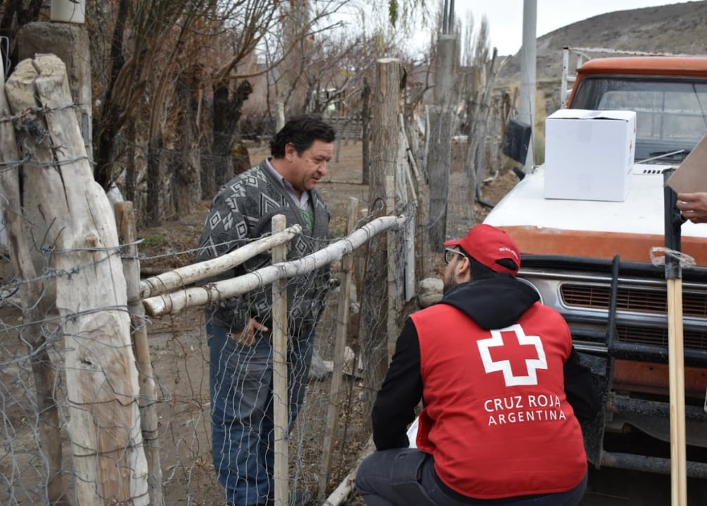 Fotos y videos: así trabaja la Cruz Roja en las zonas más golpeadas por las inundaciones en Neuquén. Foto: Cruz Roja Argentina