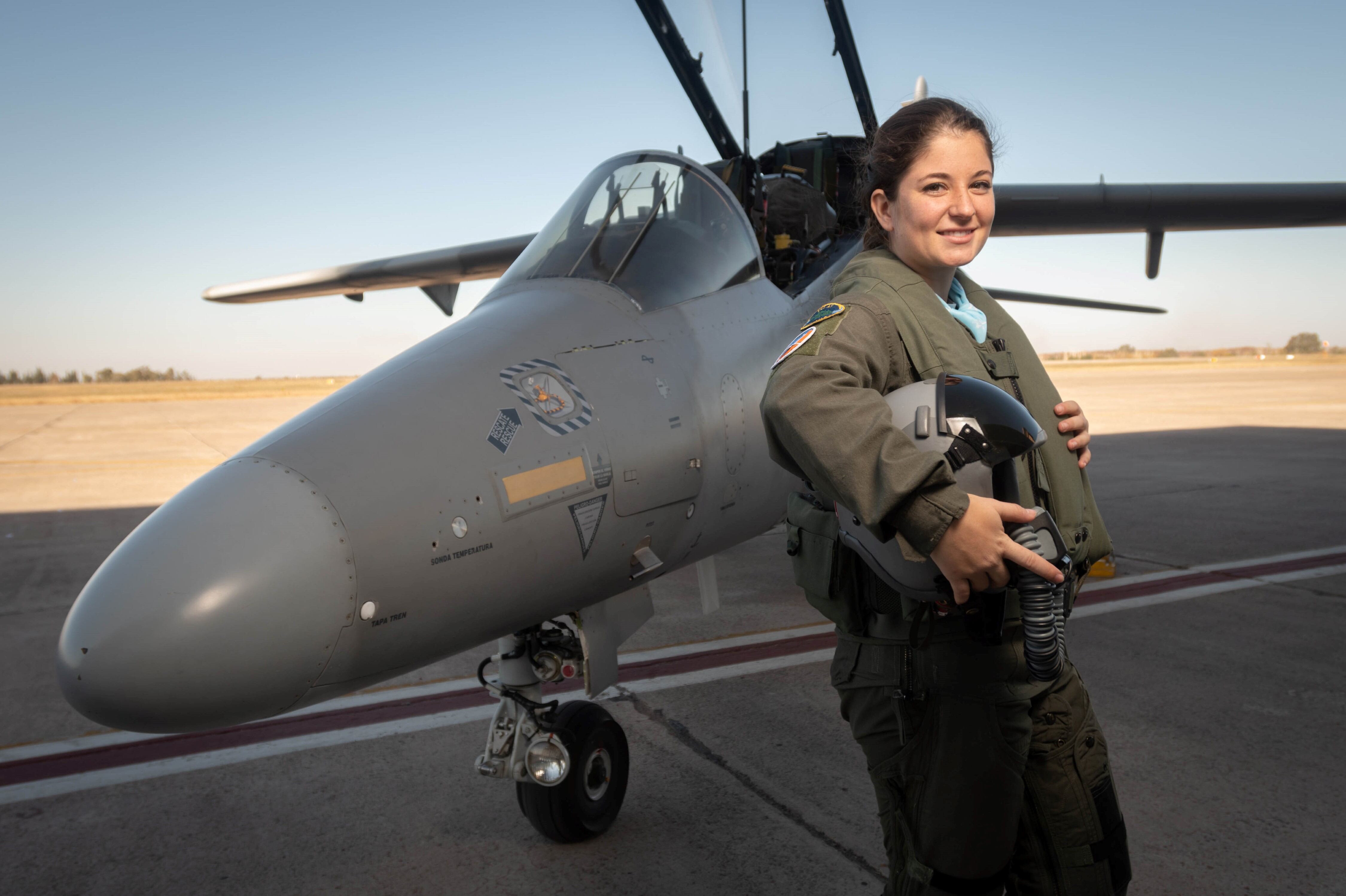 Sofía Vier tuvo en la provincia su primer Vuelo Solo como aviadora de combate. No le interesa ser la primera mujer, sino ser buena piloto