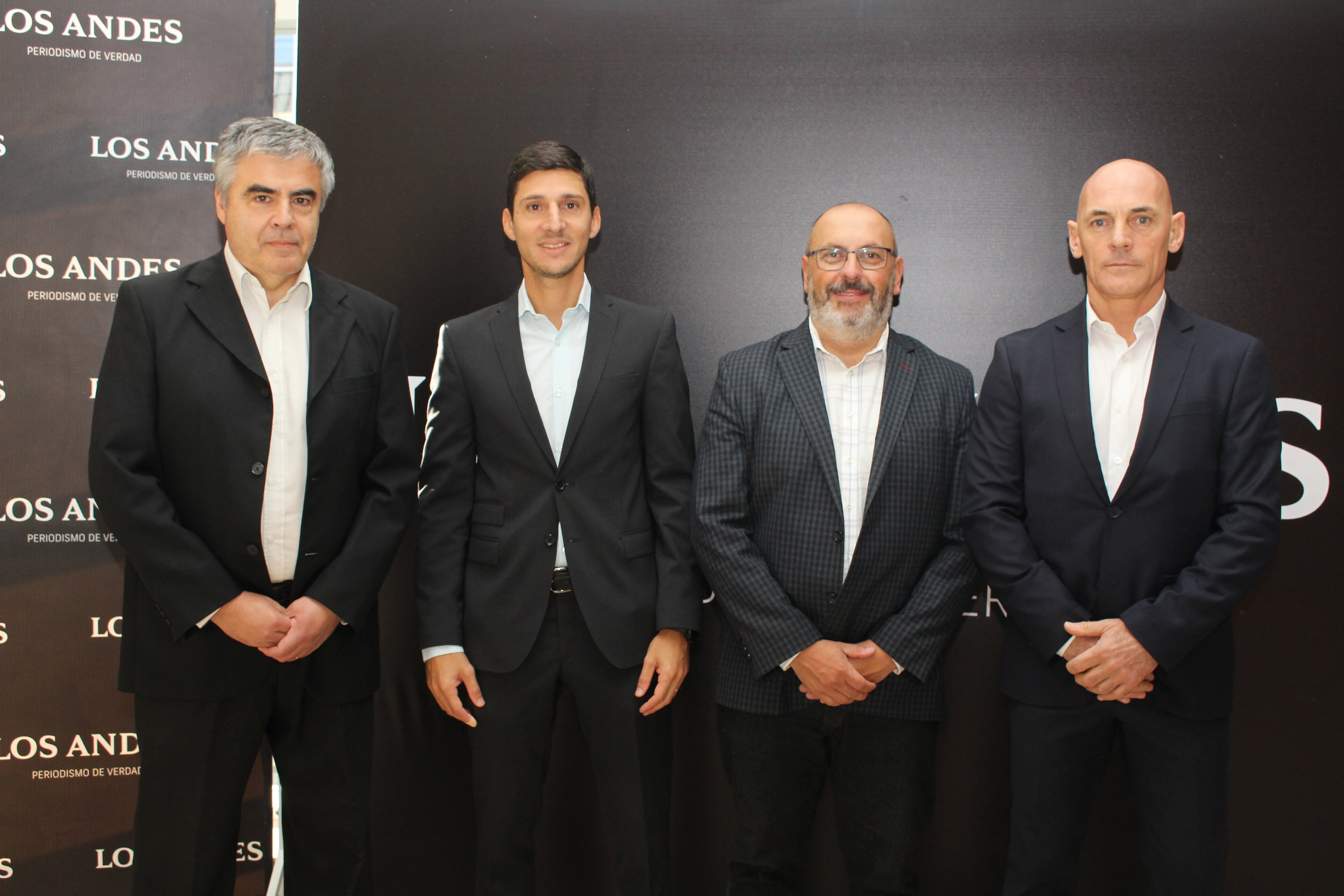 Raúl Pedone, Camilo de Lillo, Claudio Carreño y Marcelo Marchiori.