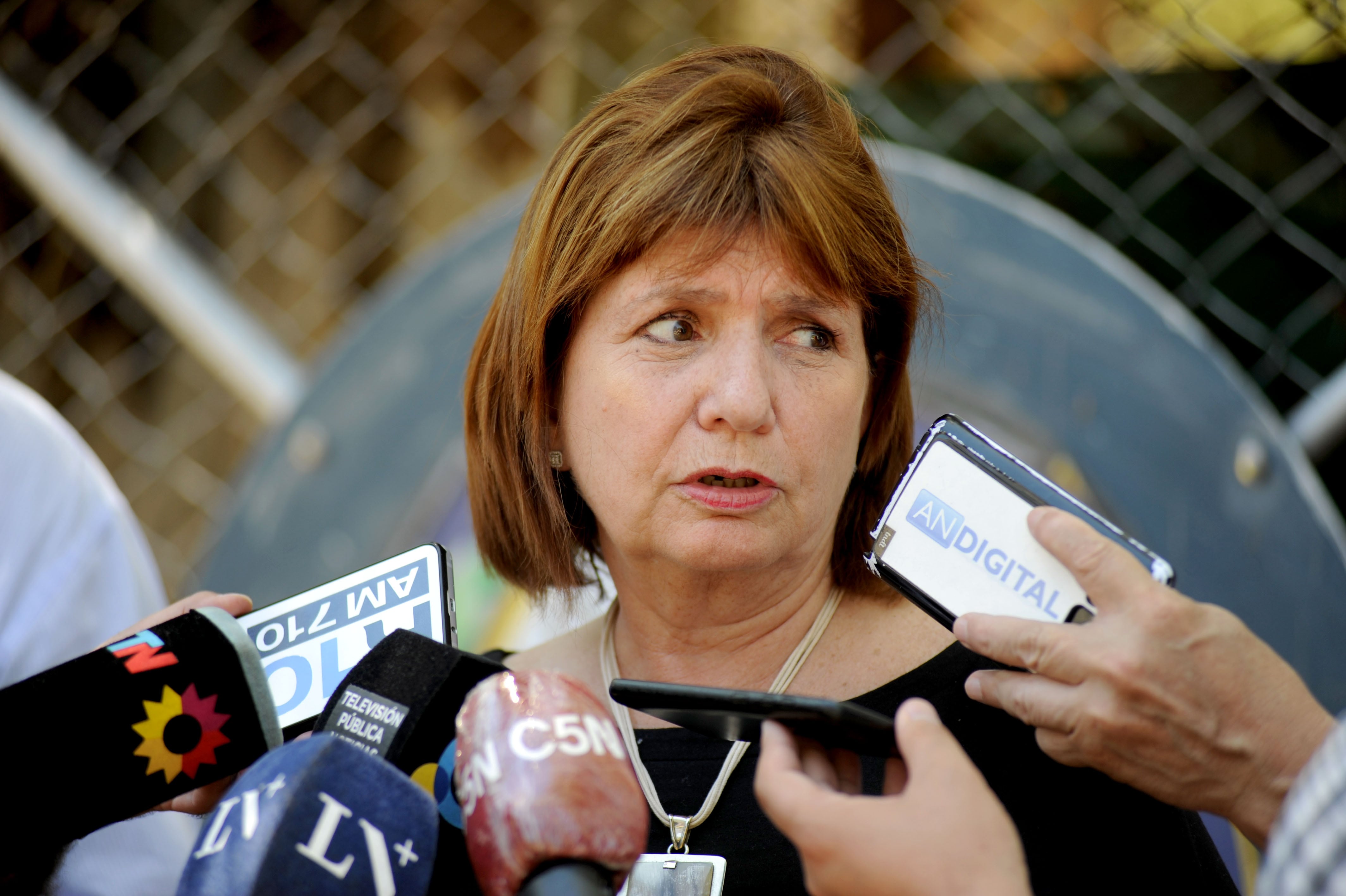 Patricia Bullrich durante la cumbre de Juntos por el Cambio en Olivos. Foto: Federico Lopez Claro
