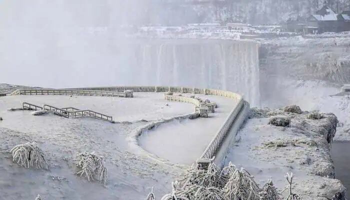 Las Cataratas del Niágara congeladas