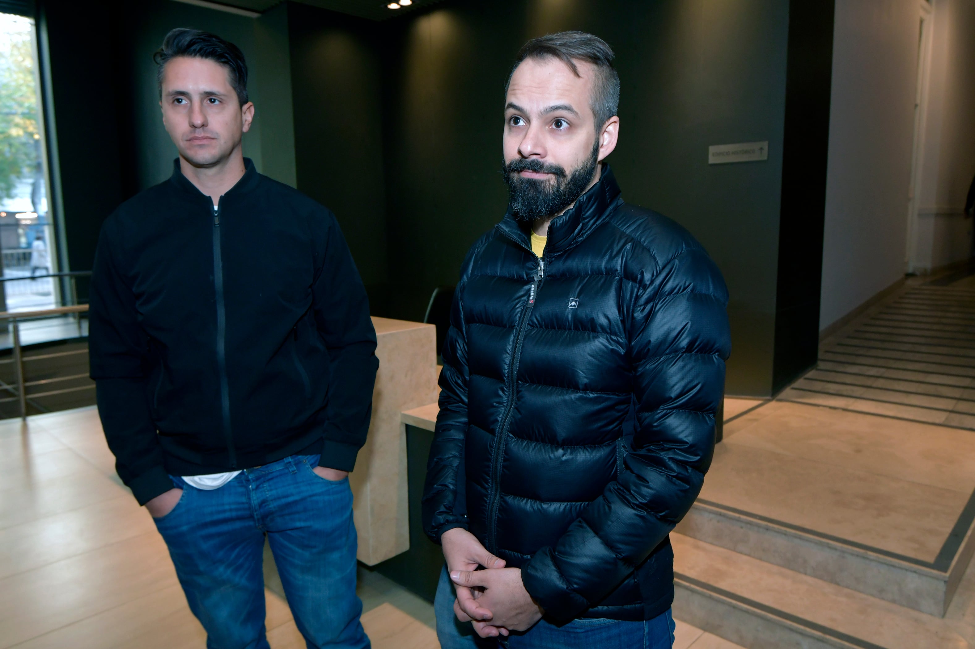 Fernando Nannini y Arturo Salassa, profesionales anestesistas que participaron de una de las reuniones con legisladores y la ministra de Salud, Ana Nadal. Foto: Orlando Pelichotti - Los Andes