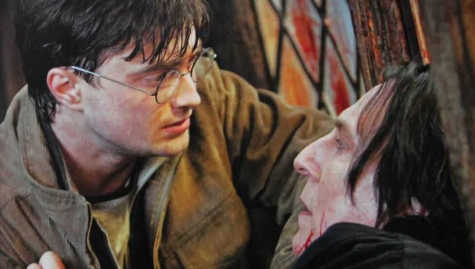 Alan Rickman y Daniel Radcliffe. / Archivo