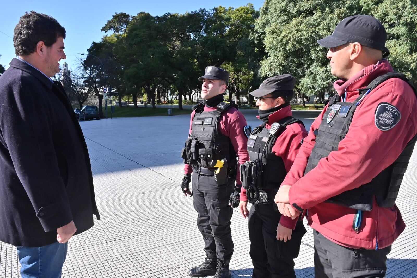 Todo el proceso de capacitación se llevó a cabo en el Instituto Superior de Seguridad Pública de la Ciudad. Gentileza: Twitter @eugenioburzaco