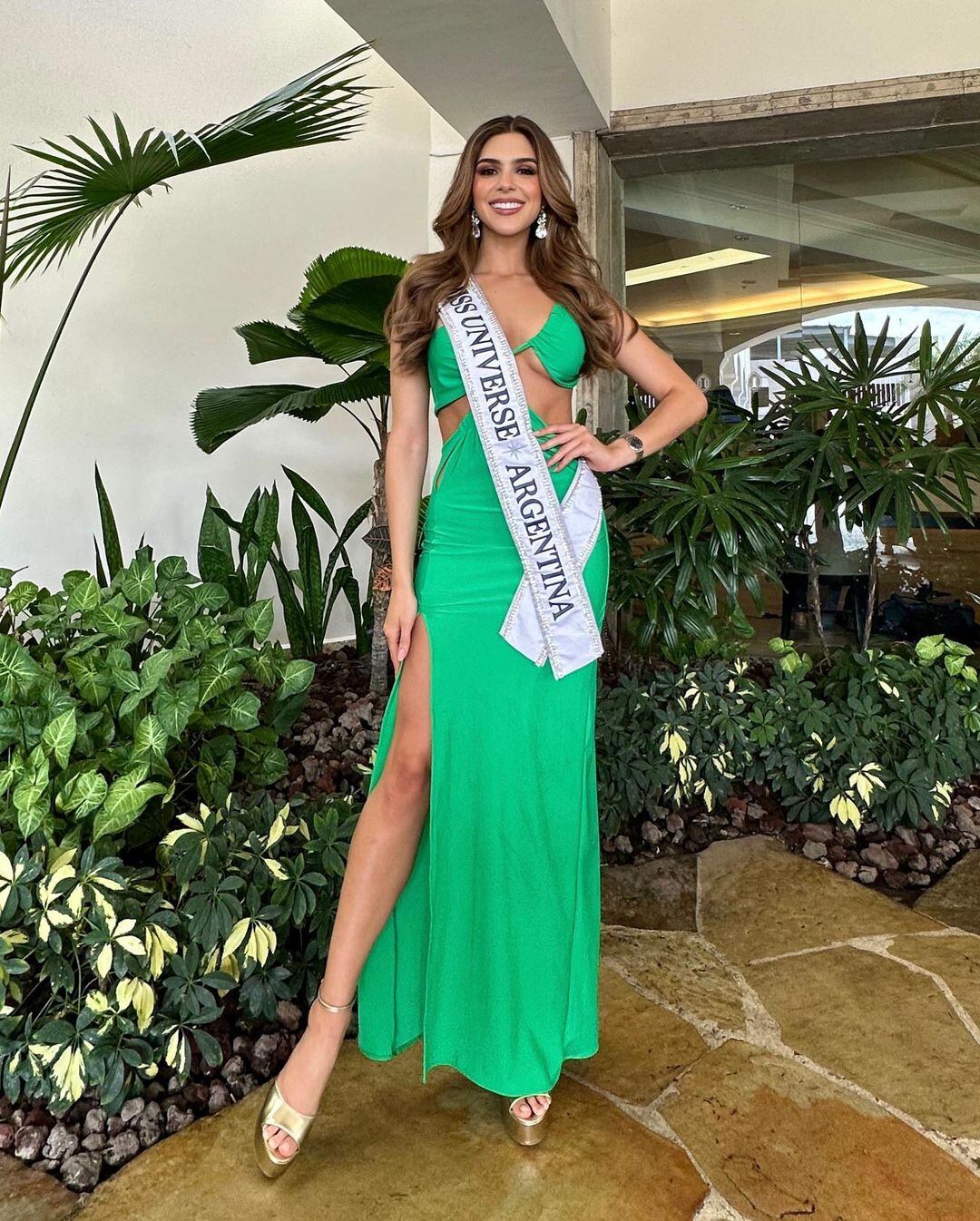 La modelo argentina tiene posibilidades de ser electa como Miss Universo.