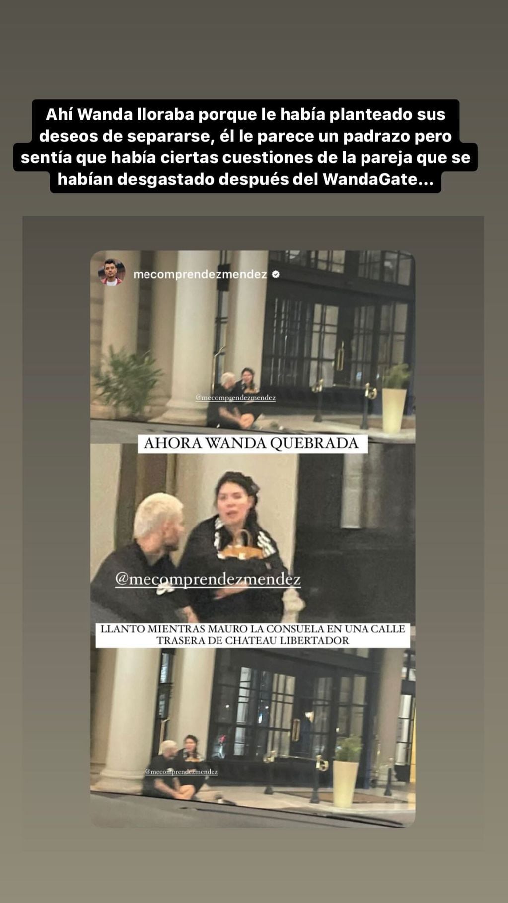 Wanda Nara le pidió nuevamente el divorcio a Mauro Icardi y no hay vuelta atrás. Captura de @gossipeame.