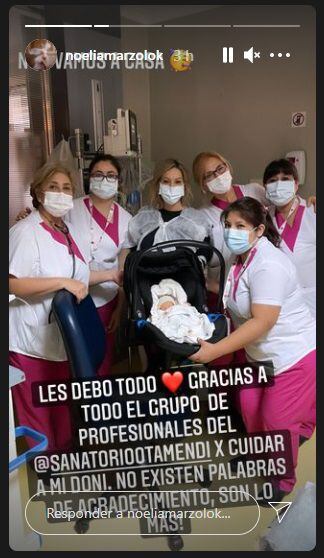 Felicidad Absoluta Le Dieron El Alta Al Bebe De Noelia Marzol Y Ya Se Puede Ir A Casa Junto A Sus Papas Da La Nota