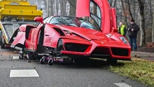 Ferrari destruida