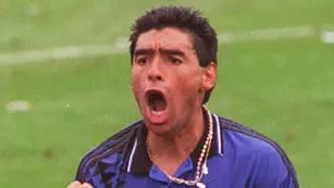 El inolvidable grito de gol de Maradona. (Foto: Internet)