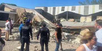 Se derrumbó el techo de una iglesia de México
