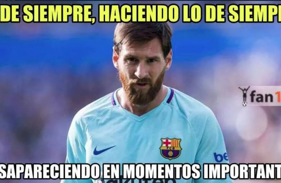 Los memes acribillaron a Messi tras la eliminación del Barça en la Champions