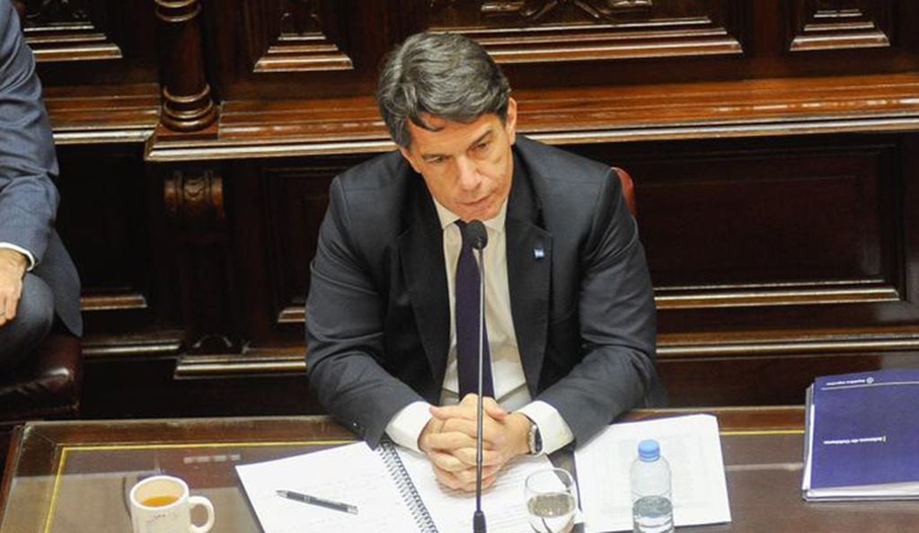 El jefe de Gabinete, Nicolás Posse, expone por primera vez ante el Senado. (Federico López Claro / Corresponsalía La Voz)