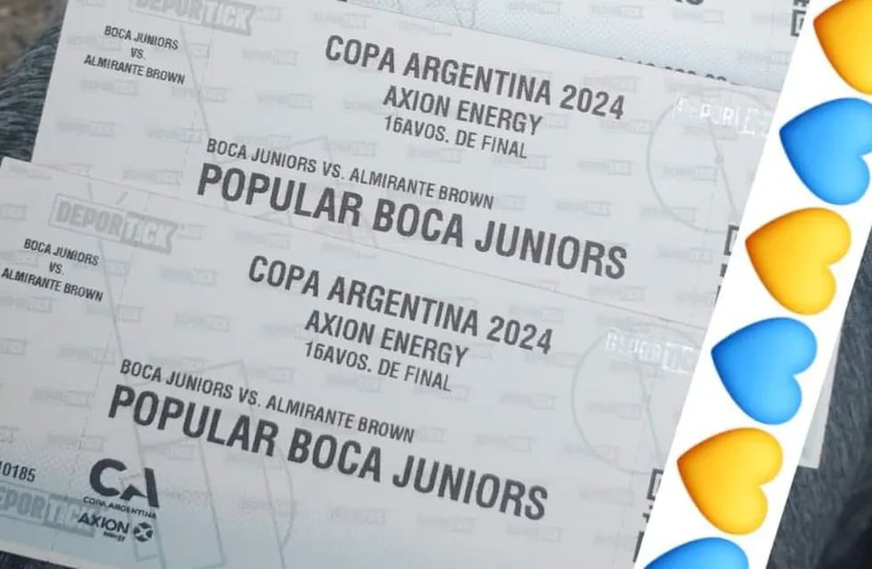En las redes sociales revenden entradas para el partido de Boca por Copa Argentina.