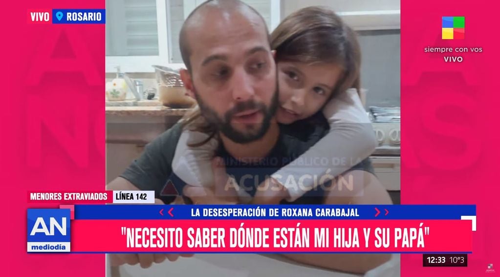 Roxana Carabajal busca desesperadamente a su hija. (Captura de junio 2022)