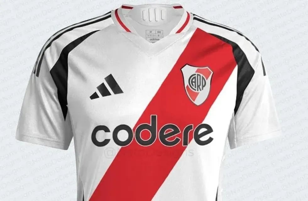 Así sería la nueva camiseta de River Plate. / Gentileza.