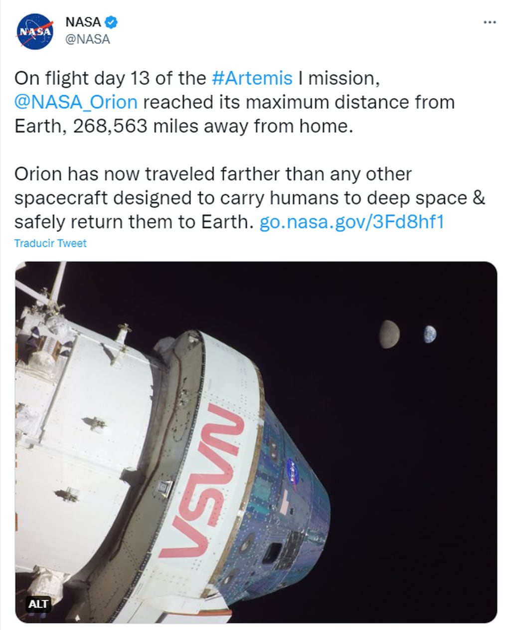 Twitter NASA
