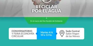 Irrigación invita a la feria “Reciclar por el agua”