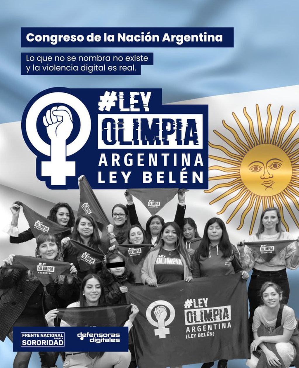 Nuevo impulso a la Ley Olimpia en Argentina. Foto: Twitter / @OlimpiaCMujer