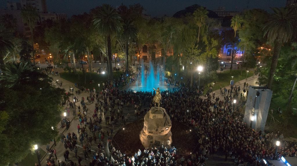 La emblemática plaza San Martín de la Ciudad de Mendoza cumple 120 años.