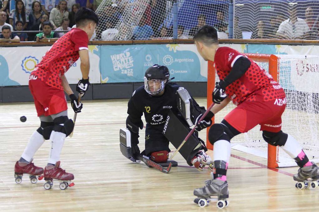 Valentín Grimal, arquero mendocino del seleccionado Argentino de hockey patín logró su segundo título mundial con la Selección Argentina. 