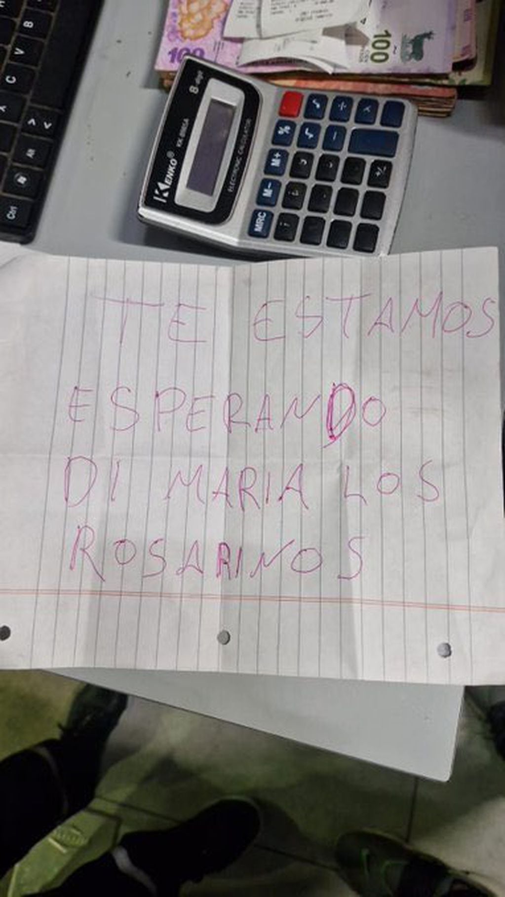 "Te estamos esperando Di María. Los Rosarinos", la nueva amenaza al campeón del mundo.